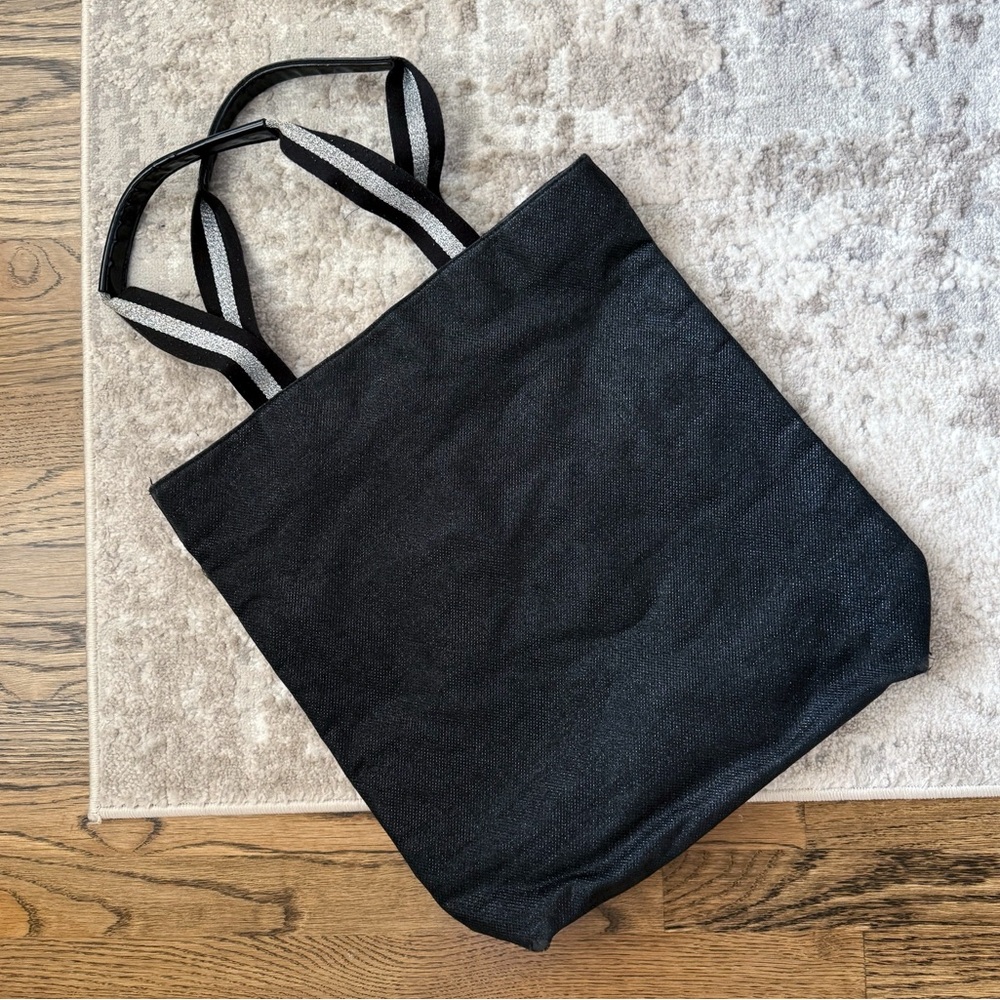 Victoria’s Secret Black Glam Metallic Tote Bag - Picture 2 of 5